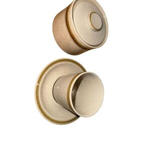 Vintage Country Living Japan Stoneware Coffee Cup Saucer Set sugar bowl and lid